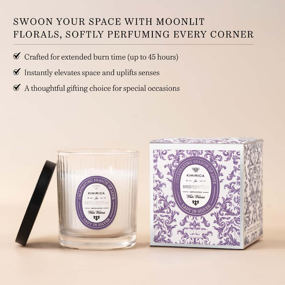 Lady In Silver Scented Soy Candle 180gm