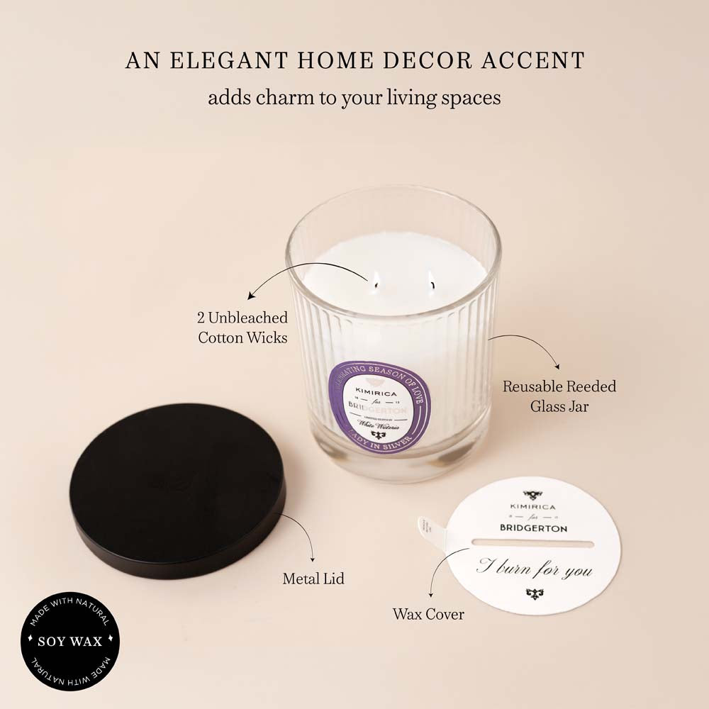 Lady In Silver Scented Soy Candle 180gm