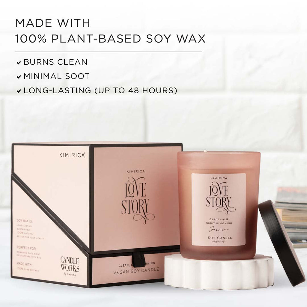 Love Story Scented Soy Candle 210gm