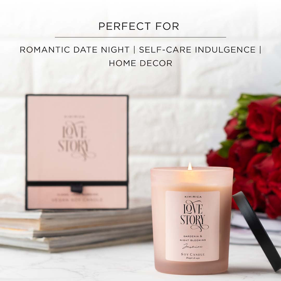 Love Story Scented Soy Candle 210gm