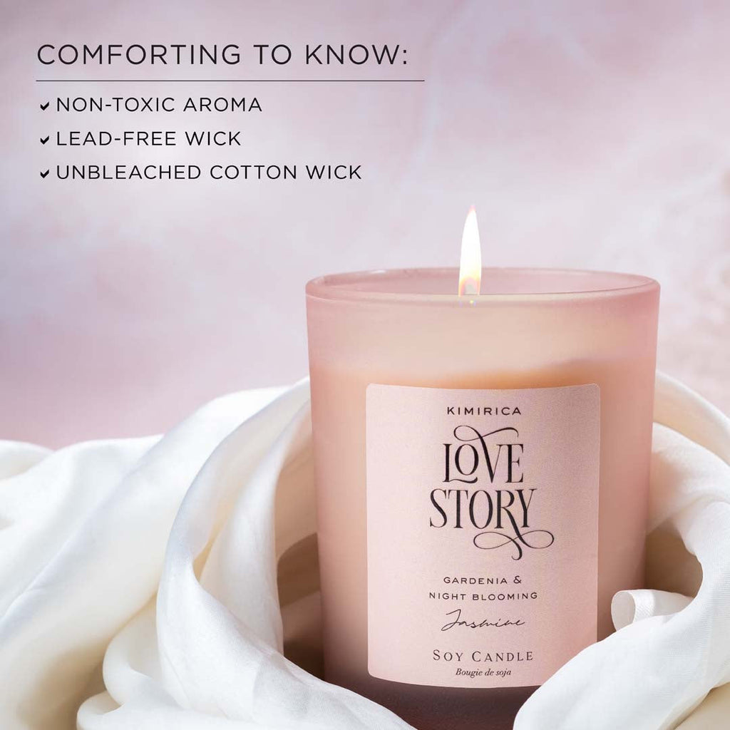 Love Story Scented Soy Candle 210gm