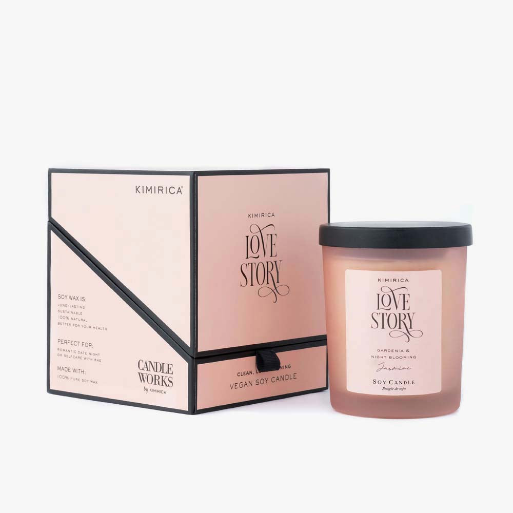 Love Story Scented Soy Candle 210gm